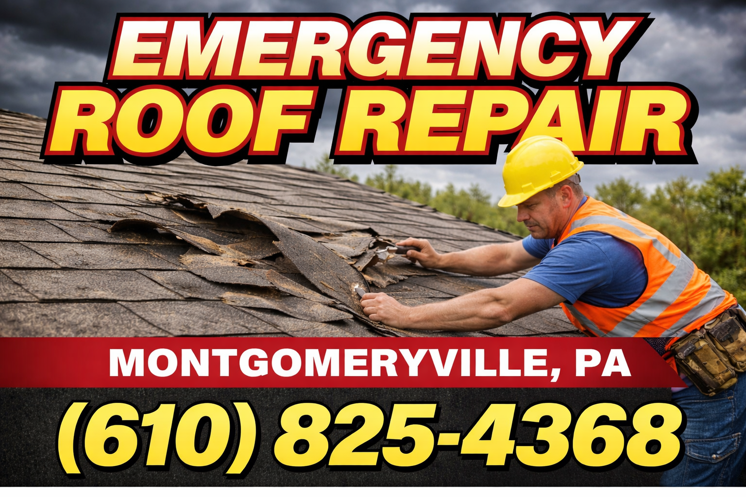 Emergency Roof Repair in Montgomeryville